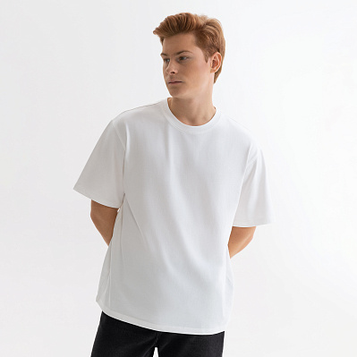 Футболка унисекс RUST NEO, 100% хлопок, 250гр., белый (теплый тон), размер M/L (Белый, белый (теплый тон))