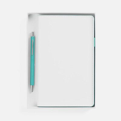 Набор White Shall, бело-бирюзовый