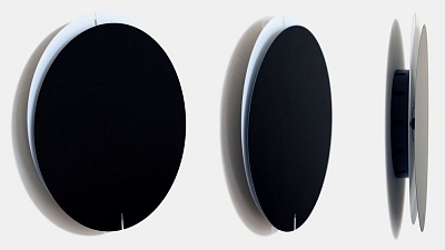 Часы настенные Melancholia Clock, черные