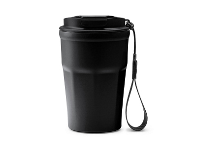 Термокружка KEURY из нержавеющей стали с керамическим слоем, 350 мл (Чёрный)