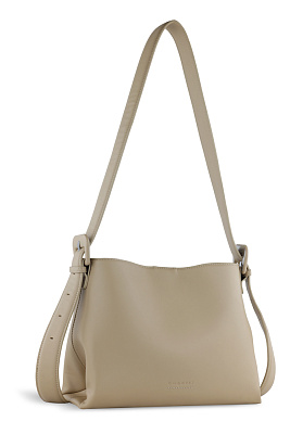 Сумка женская наплечная BUGATTI Luna, бежевая, полиуретан, 30 x 13 x 22 см (Бежевый)