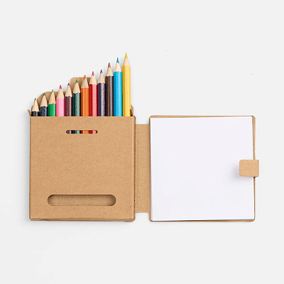 Набор цветных карандашей с блокнотом Pencilvania Traveler