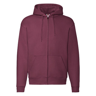 Толстовка с начесом PREMIUM HOODED SWEAT JACKET 280 (Бордовый)