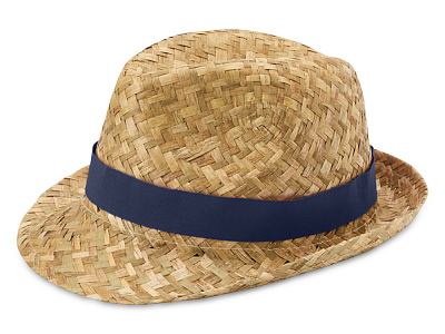 Шляпа из натуральной соломы PRICUS (Тёмно-синий) Шляпа из натуральной соломы PRICUS (Тёмно-синий)