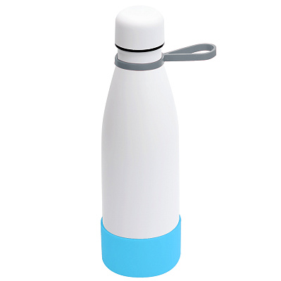 Термобутылка герметичная вакуумная Olivia To Go  (Белый/серый/бирюзовый)