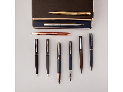 Ручка металлическая перьевая Sienna софт-тач