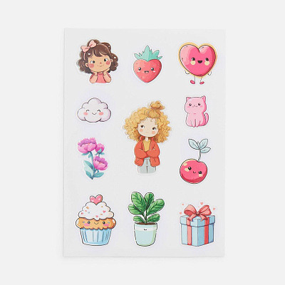 Стикерпак UV-DTF Thematik для девочек