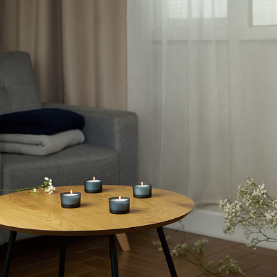 Набор ароматических свечей Сенто (Sento), синий