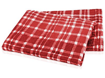 Плед Эдинбург (Красный/белый)