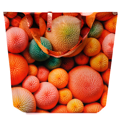 Сумка для покупок Лайт с полноцветной печатью (Оранжевый) Сумка для покупок Лайт с полноцветной печатью (Оранжевый)