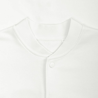 Бомбер унисекс Nuppu, молочно-белый