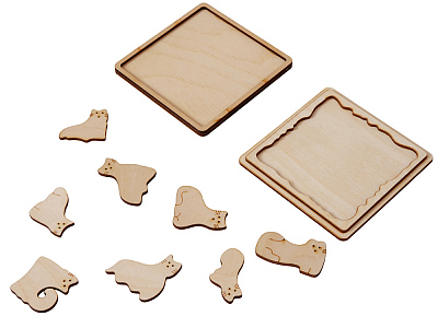 Деревянная головоломка Catgram