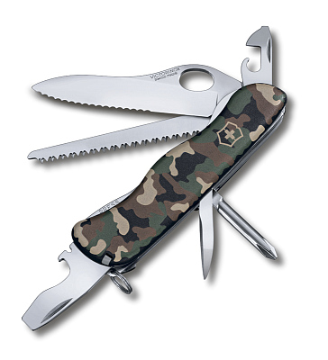 Нож перочинный VICTORINOX Trailmaster One Hand 111 мм 12 функций с фиксатором лезвия камуфляж