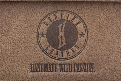 Бумажник KLONDIKE «Tim Bike», натуральная кожа в светло-коричневом цвете, 11,5 х 12,5 х 3 см