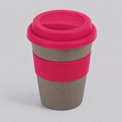 Стакан из бамбукового волокна Café (Серо-коричневый/розовый)