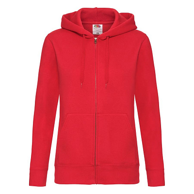 Толстовка женская LADY-FIT HOODED SWEAT JACKET 280 (Ярко-красный)