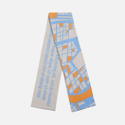 Шарф Joyful на заказ, XL, полушерсть