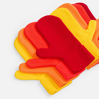 Варежки Yong, ярко-красные