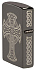 Зажигалка ZIPPO Celtic Cross Design с покрытием Black Ice®, латунь/сталь, черная, 38x13x57 мм - Фото 9