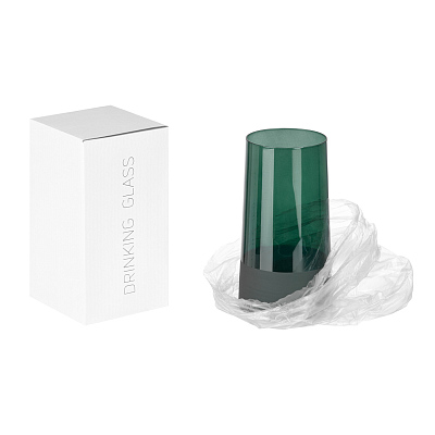 Стакан для воды высокий Эмеральд (Emerald), зеленый