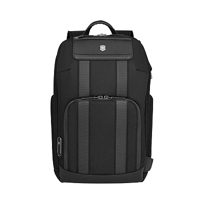 Рюкзак VICTORINOX Architecture Urban2 Deluxe Backpack 15” , полиэстер/кожа, 31x23x46 см, 23 л (Черный)