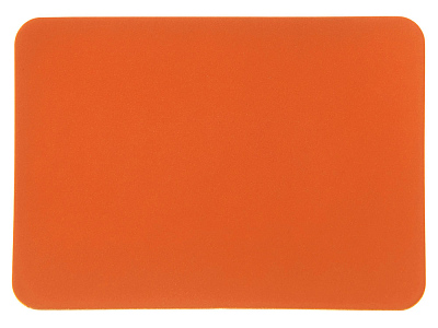 Патч Прямоугольный, soft-touch (Оранжевый)