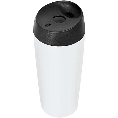 Термокружка  дорожная матовая  "Гран-при"; 450 мл, непроливайка (Белый)