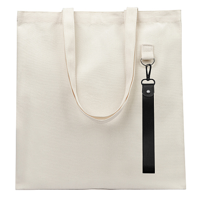 Сумка для покупок LUMISSA 325 г/м² с ремувкой, натуральный/чёрный