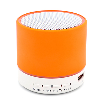 Беспроводная Bluetooth колонка Attilan (BLTS01), оранжевая (Оранжевый.)