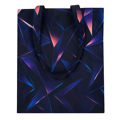 Сумка для покупок Бэлли с полноцветной печатью (Тёмно-синий)