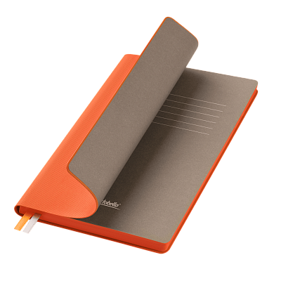 Ежедневник Рейн (Rain) недатированный, оранжевый (без упаковки, без стикера) (Оранжевый, серый)