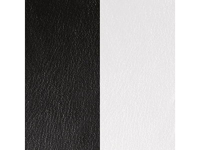 Двусторонняя кожаная вставка для браслета (Черный/белый)