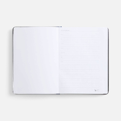 Ежедневник Metal Frame на заказ, датированный, синий