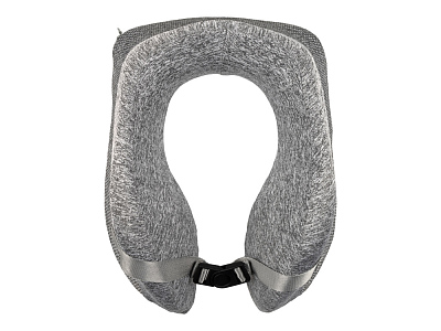 Подушка дорожная с эффектом памяти (Серый)