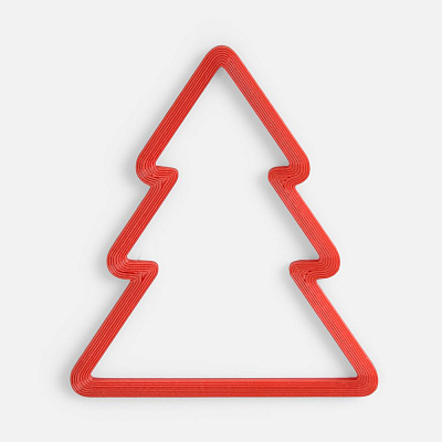 Подвеска «Елочка», 3D-печать, красная (Красный)