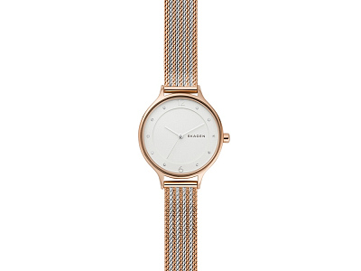 Часы наручные, женские (Корпус- розовое золото, циферблат- белый, крепление- розовое золото/стальной)