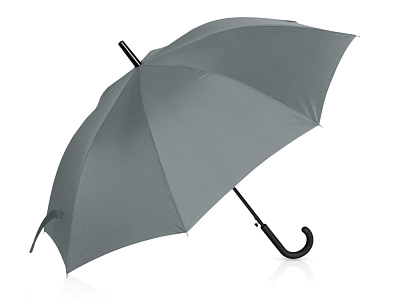 Зонт-трость Reviver  с куполом из переработанного пластика (Серый)