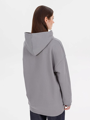Худи оверсайз унисекс Outshine, серое