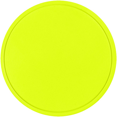 Лейбл из ПВХ Dzeta Round, L  неон (Желтый)