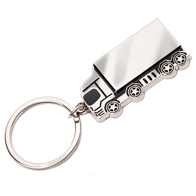 Брелок TITAN TRUCK; 5,4 x 2,7 x 0,4 см; металл (Серебристый)