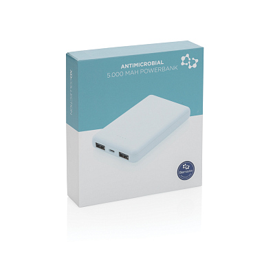 Внешний аккумулятор с защитой от микробов, 5000 мАч