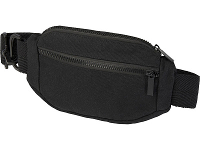 Сумка через плечо Кресент из переработанного хлопка 500 г/м2 (Чёрный)