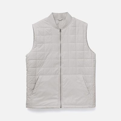 Жилет унисекс Warmbridge, светло-серый (Серый)