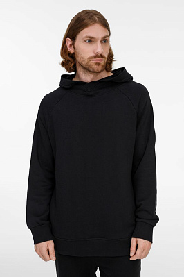 Худи унисекс H5, молочно-белое (Чёрный)