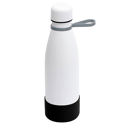 Термобутылка герметичная вакуумная Olivia To Go, белый/серый/чёрный (Белый/серый/черный)