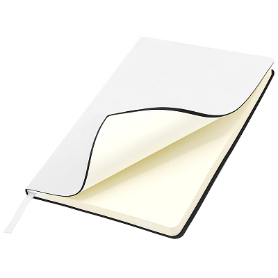 Ежедневник A5 недатированный Simflex в мягком переплёте  (Белый)