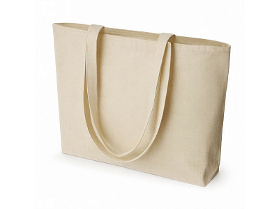 Сумка на молнии Purch из хлопка 340 г/м2 (Натуральный)