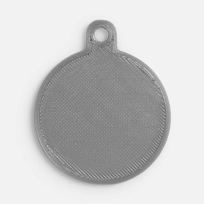 Подвеска Round, 3D-печать, серая (Серый)