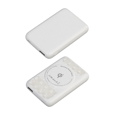 Беспроводное зарядное устройство "CamerON", 5000 mAh  (Белый)