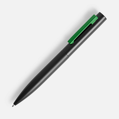 Ручка шариковая Inkolor, черная с серым (Зеленый)